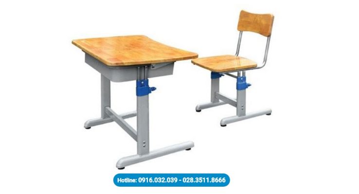 Bộ bàn ghế điều chỉnh độ cao cho học sinh